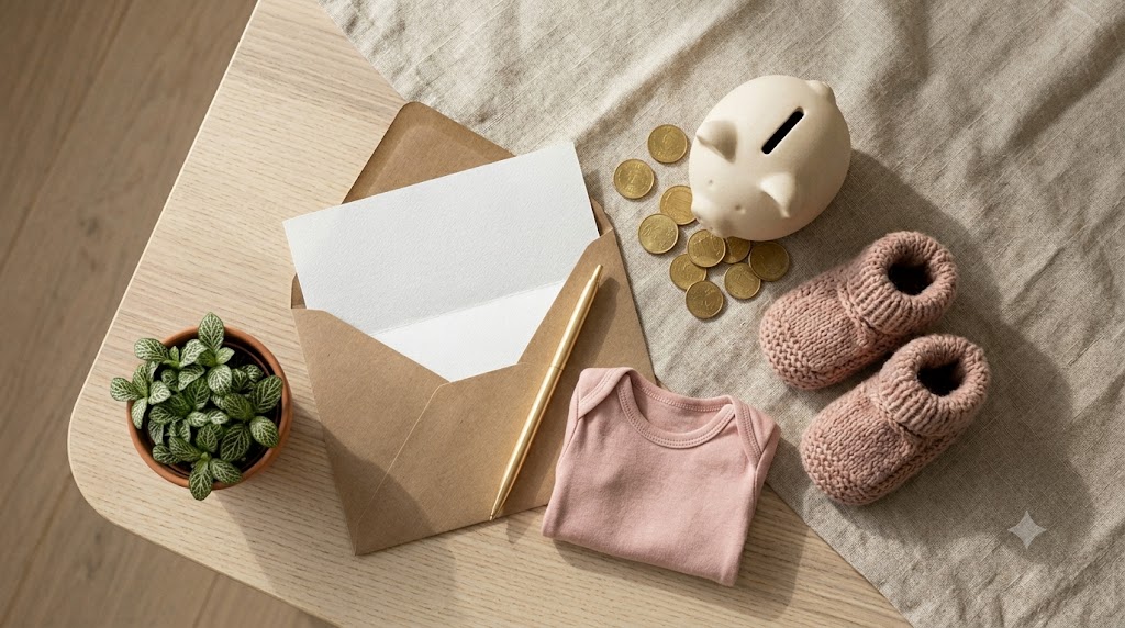 Tirelire, pièces dorées, petite plante et chaussons bébé : les aides et primes pour accueillir bébé